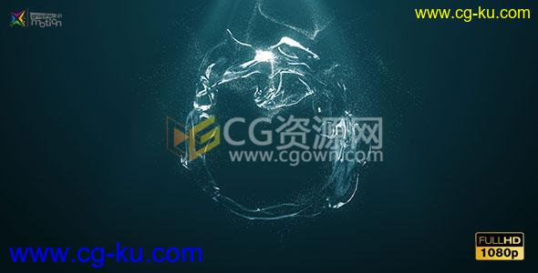 AE模板液体水溅粒子演绎标志动画LOGO片头制作工程 免费下载的图片1