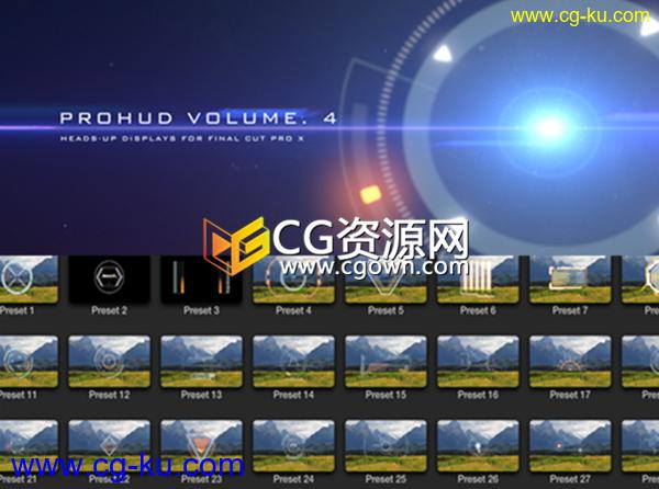 FCPX插件 ProHud Vol.4 30种高科技HUD信息化动态界面元素预设的图片1