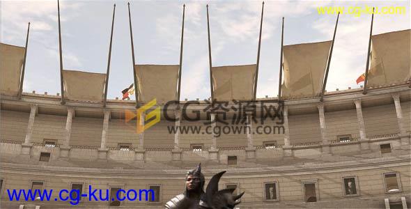 AE模板E3D制作三维场景罗马斗兽场3D动画展示视频工程 免费下载的图片1