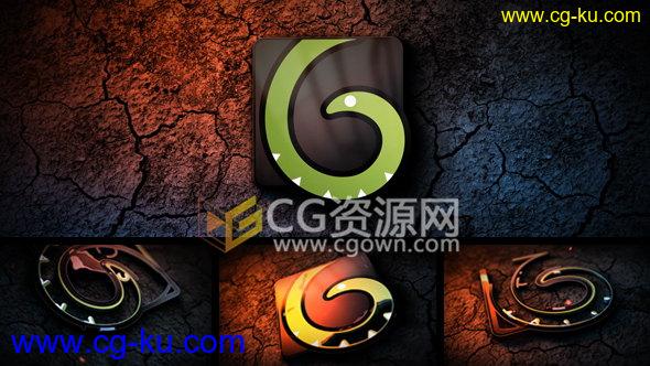 AE模板LOGO融化三维效果金属标志片头动画制作工程 免费下载的图片1