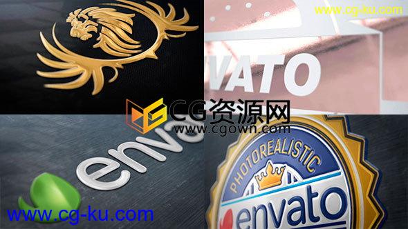 AE模板制作企业标志片头工程优雅金色LOGO演绎动画效果 免费下载的图片1