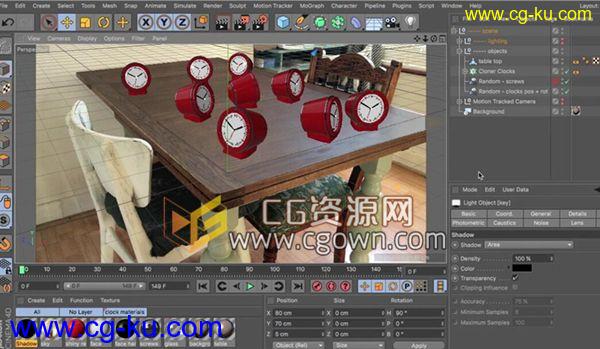 C4DR18学习教程 跟踪反求摄像机投射合成特效VFX教学 免费下载的图片1