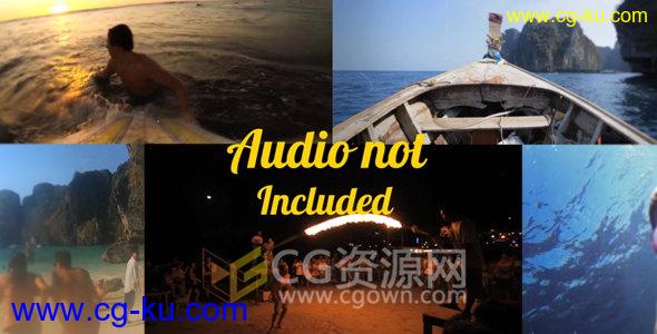 AE模板暑假夏季海滩俱乐部派对时尚宣传视频制作工程文件 免费下载的图片1