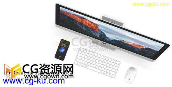 AE模板Apple苹果电脑平板手机3D设备产品E3D模型商品动画展示 免费下载的图片1