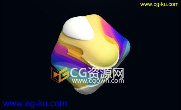 中文案例教程下载C4D-003 学习艺术材质立方体制作的图片1