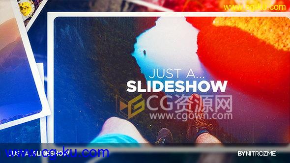 制作漂亮唯美相册视频动画AE模板漏光照片滑动展示的图片1