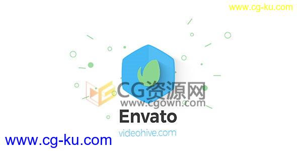 创意图形动画演绎标志AE模板形状元素LOGO片头工程的图片1