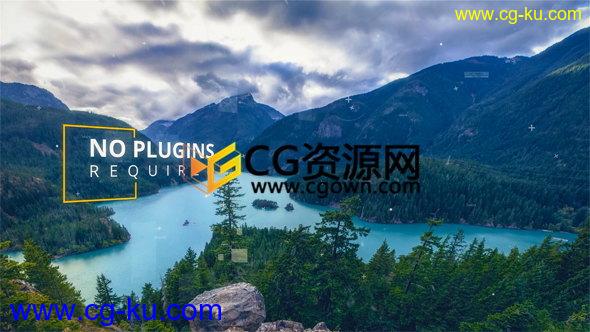 大气优雅企业宣传视频制作工程AE模板视差文字标题图片动画的图片1