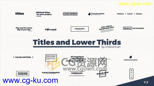 20个4K分辨率动画标题演示文稿文字字幕动画效果AE模板的图片1