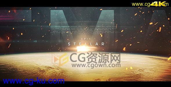 4k分辨率史诗电影预告片剪辑工程AE模板动作星球科幻影片的图片1