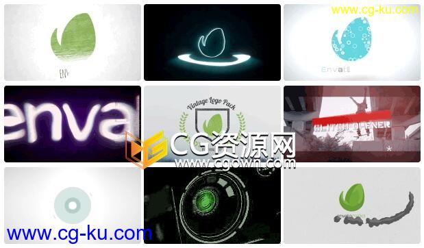 20组标志演绎动画包装工程4K分辨率LOGO片头效果AE模板的图片1