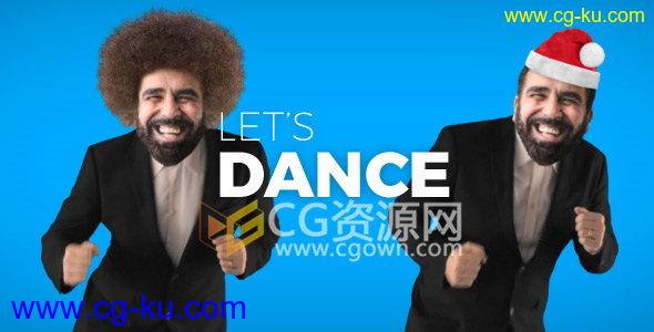 16种真实人物制作卡通跳舞为生日婚礼周年纪念日动画GIFAE模板的图片1