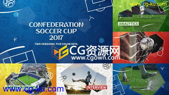 2018年俄罗斯世界杯足球比赛片头制作工程文件AE模板的图片1
