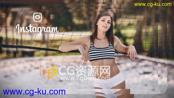 照片墙APP社交媒体网络分享生活照片展示视频动画AE模板的图片1