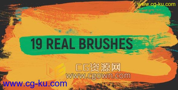 19种笔刷遮罩运动图形动画高清视频素材带Alpha透明通道的图片1
