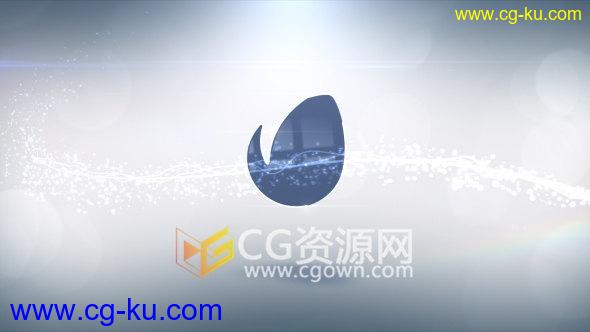 4K分辨率AE模板粒子光线拖尾特效Logo片头动画的图片1