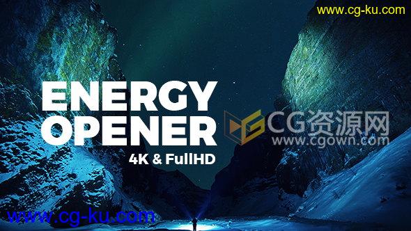 4K分辨率片头制作强烈节奏剪辑画面展示动画宣传视频AE模板的图片1