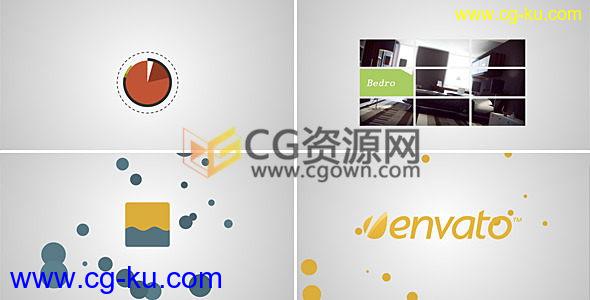 Particular图形粒子动画演绎LOGO宣传片头效果AE模板的图片1