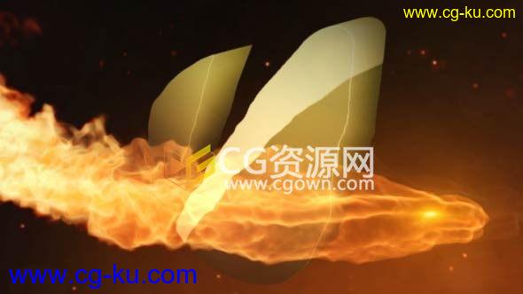 龙火焰动画史诗战斗片头LOGO标志动画特效AE模板下载的图片1