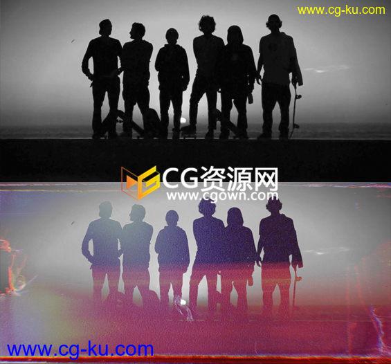 29种老电影胶片效果制作噪点刮痕炫光泄漏闪帧视频素材下载的图片1