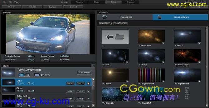 AE 10组镜头光晕预设VE Preset For Optical Flares的图片1