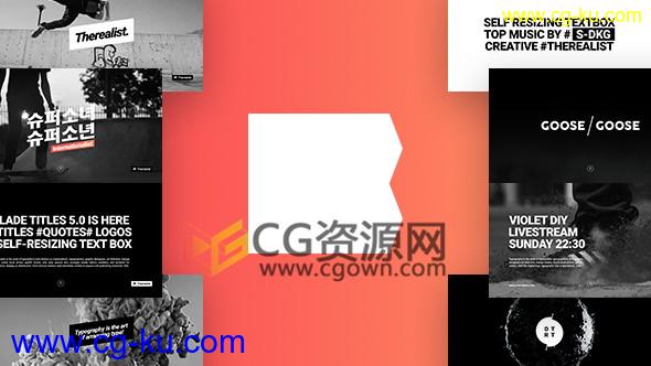 60 Titles 文字标题字幕动画设计工程-AE模板下载的图片1