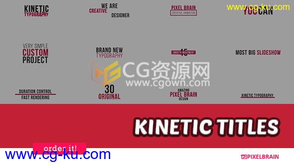 45组4K分辨率文字标题排版字幕动画工程-AE模板下载的图片1