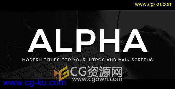 21组文字标题字幕动画设计工程文件-AE模板下载的图片1