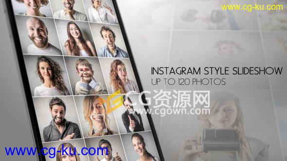照片墙视频幻灯片相册聚会回忆婚礼家庭纪念日-AE模板下载的图片1