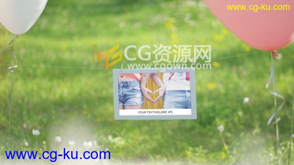 4K分辨率婚礼相册制作实拍美丽风景视频合成挂着照片动画-AE模板的图片1