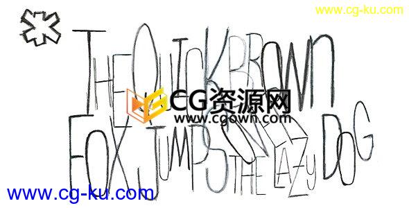 26个ABC英文字母铅笔手写定格卡通动画效果-AE模板下载的图片1