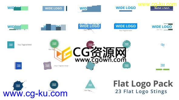 23种图形动画演绎LOGO企业标志现代片头视频制作-AE模板下载的图片1