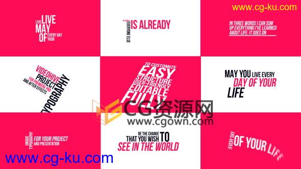 28组4K分辨率文本动画企业名称标题字幕-PR预设+AE模板的图片1