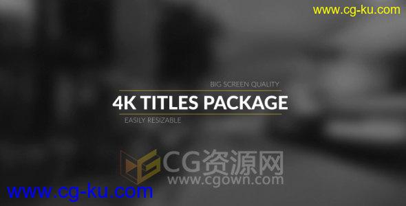 4k分辨率TV栏目包装文字标题动画字幕效果-下载AE模板的图片1