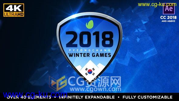 2018届冬季运动会奥运体育赛事专题栏目包装工程-AE模板下载的图片1