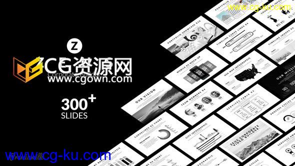 300组公司企业宣传包装商业合作介绍信息图表设备地图-AE模板下载的图片1