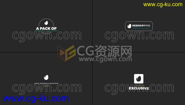 15组LOGO与文字组合排版简约现代企业标志动画效果-AE模板工程的图片1