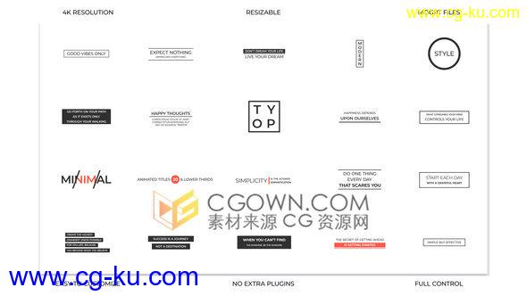 20组采访视频文字标题字幕动画效果-PR预设+AE工程模板下载的图片1