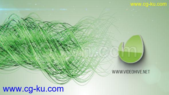 3D彩色优雅线程演绎现代企业时尚简约标志LOGO动画-AE模板下载的图片1