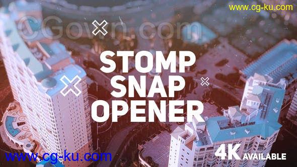 4K视差跺脚式开场视频快速介绍城市旅游宣传预告片-AE模板的图片1