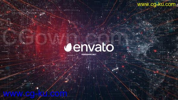 5G网络技术数据界面科技宣传标志揭示-AE模板下载的图片1