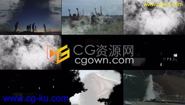 64种不同烟雾效果遮罩制作视频转场预设FCPX插件下载的图片1