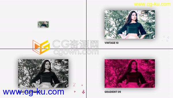 FCPX插件50种彩色黑白复古风格视频调色预设效果下载的图片1