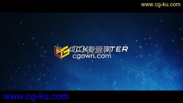 3D动作大片级电影宣传银白粒子上浮演绎大气标题预告片-AE模板下载的图片1
