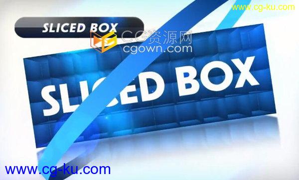 Sliced Box v2.52 AE脚本制作三维方块盒子生成动画效果的图片1