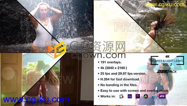 190组超高清4K分辨率唯美漏光耀斑光效组合视频素材资源下载的图片1