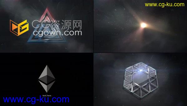 4K耀斑光泽效果彩色LOGO标志片头演绎动画-AE模板免费下载的图片1