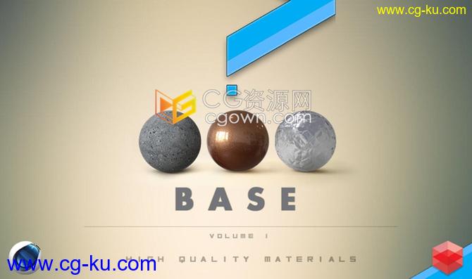 180种Redshift渲染器Base材质C4D预设包金属车漆液体石头木玻璃塑料布料的图片1