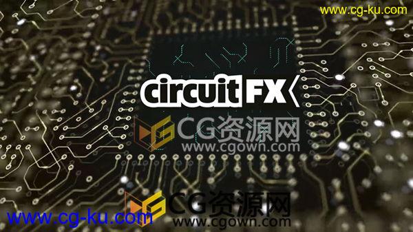 AE脚本CircuitFX v1.7安装制作高科技电流电路板线路图形动画的图片1