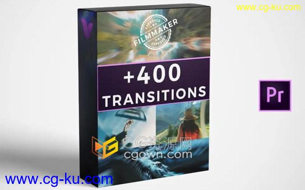 PR制作视频转场效果400+Transitions支持Premiere Pro软件使用下载的图片1